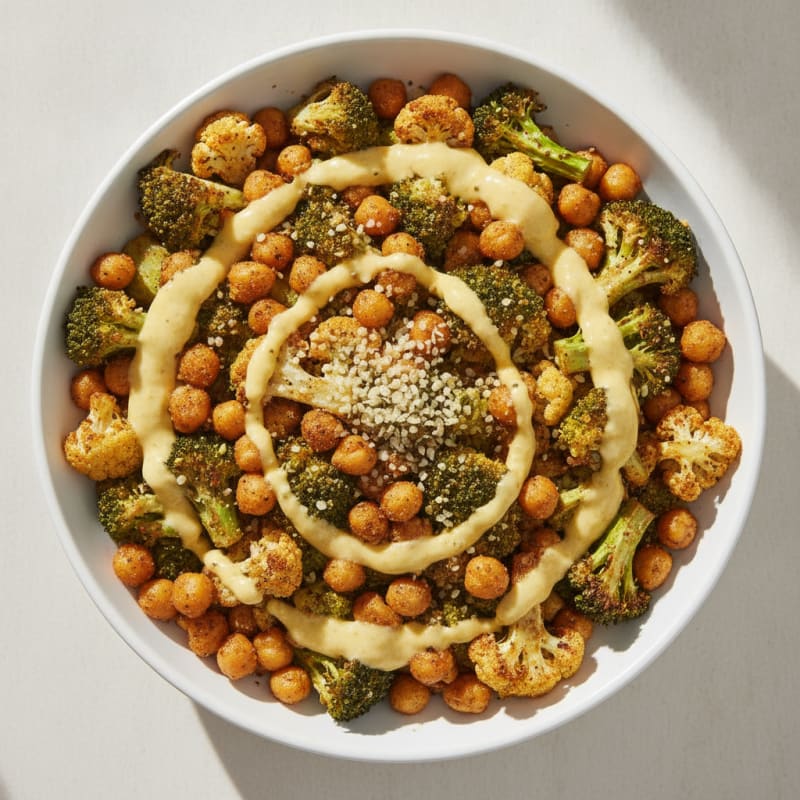 Roasted Vegetable and Chickpea Bowl
