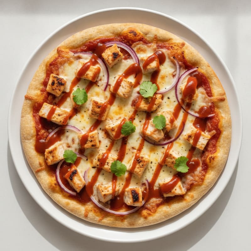 High-Protein BBQ Chicken Pizza