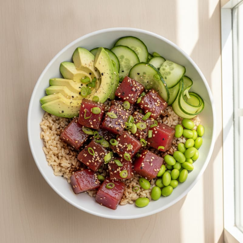 Hawaiian Ahi Tuna Poke Bowl
