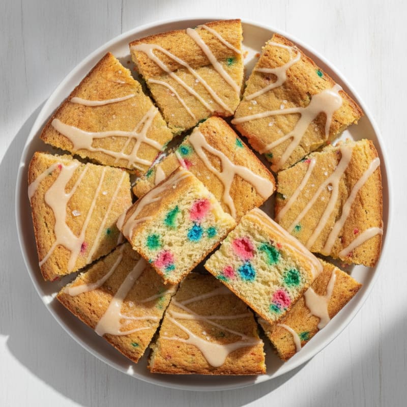 Baked Protein Funfetti Dessert Squares