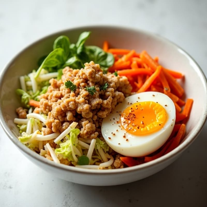 Savory Ground Chicken Egg Roll Bowl