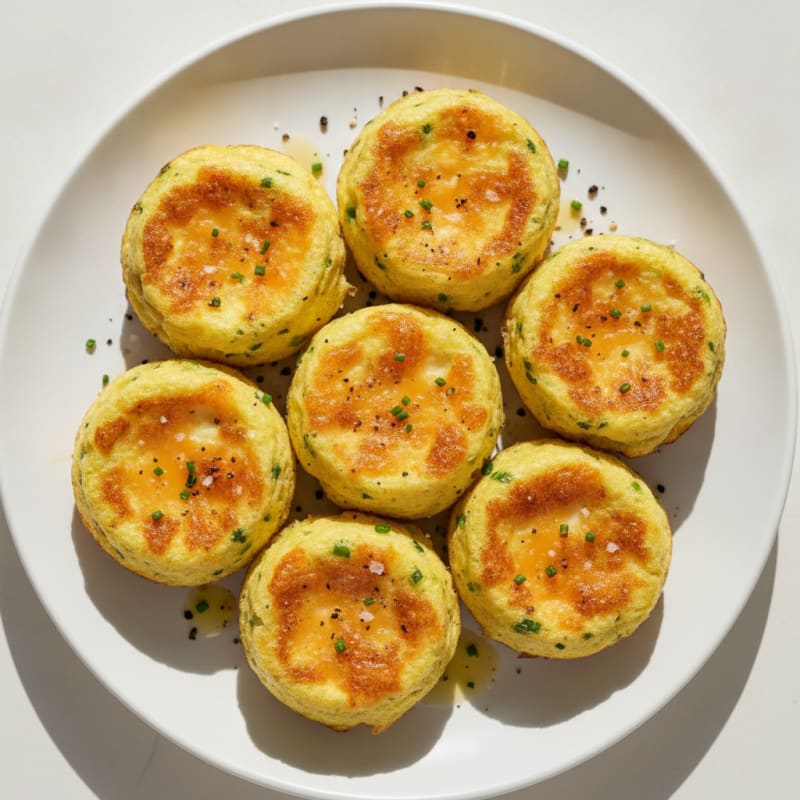 Sharp Cheddar Egg Bites with Chives