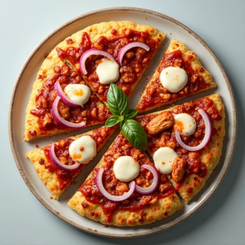 Crispy High-Protein BBQ Chicken Pizza