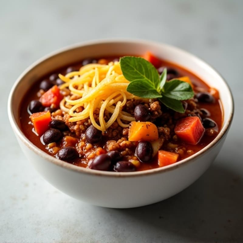 Hearty Black Bean Beef Chili