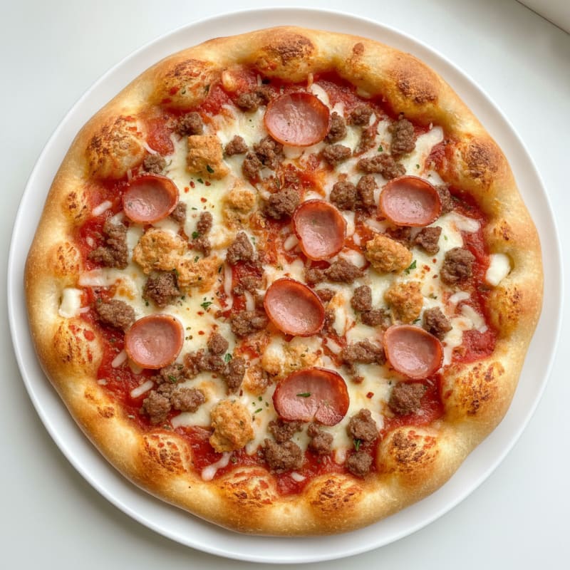 Meat Lovers Stuffed Crust Pizza