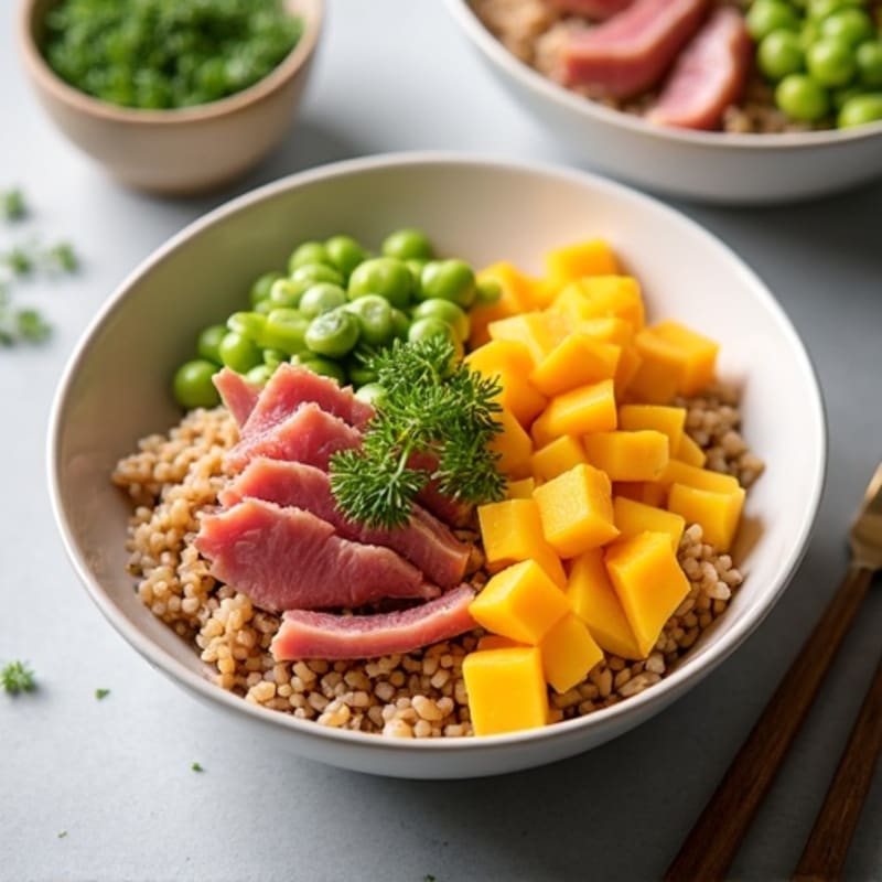 Fresh Ahi Tuna Poke Bowl with Mango