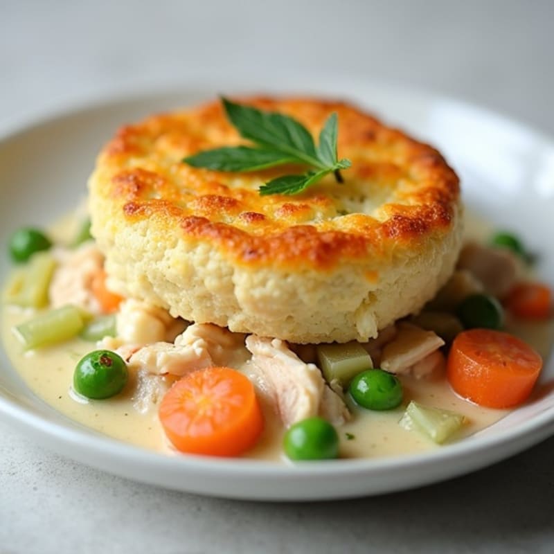 Creamy Cauliflower-Crust Chicken Pot Pie