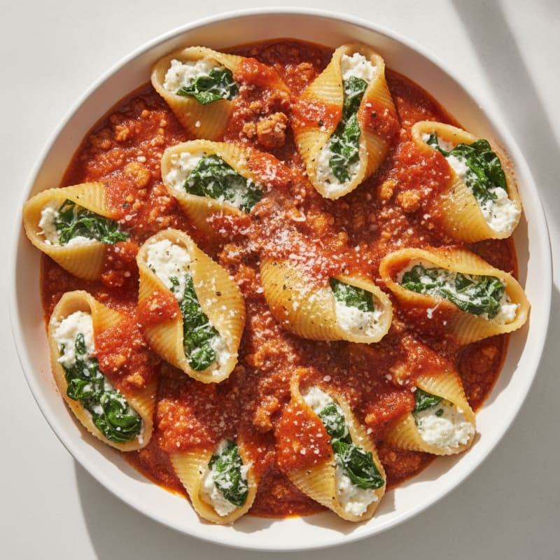 Spinach & Ricotta Stuffed Shells