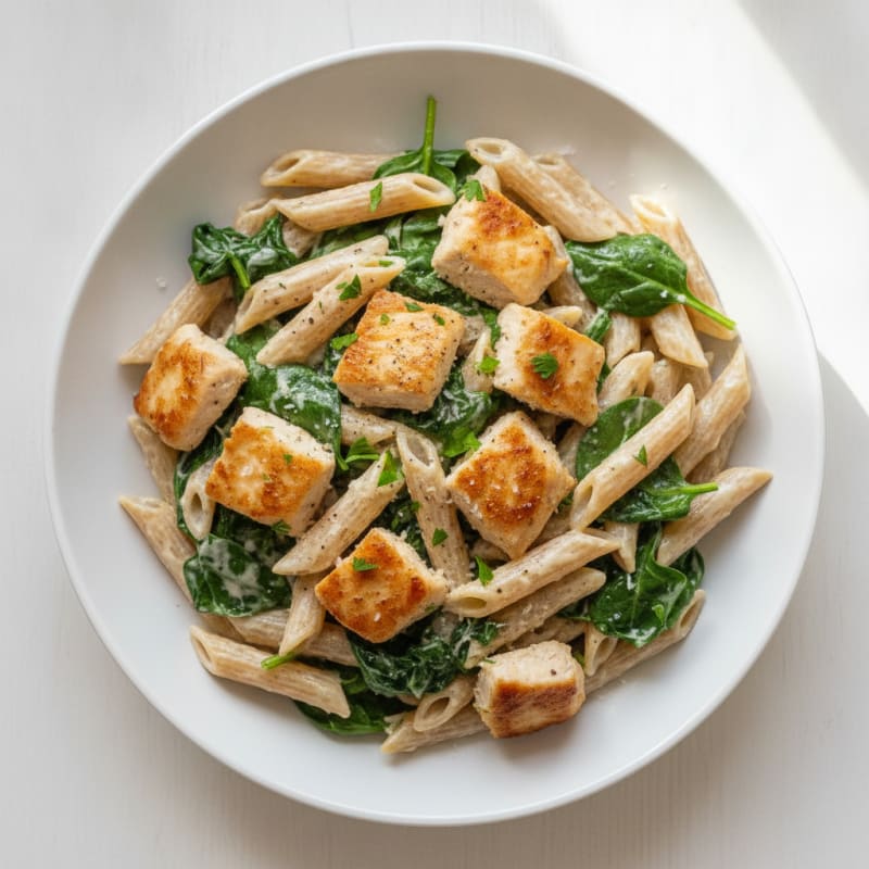 Garlic Parmesan Chicken Alfredo Pasta