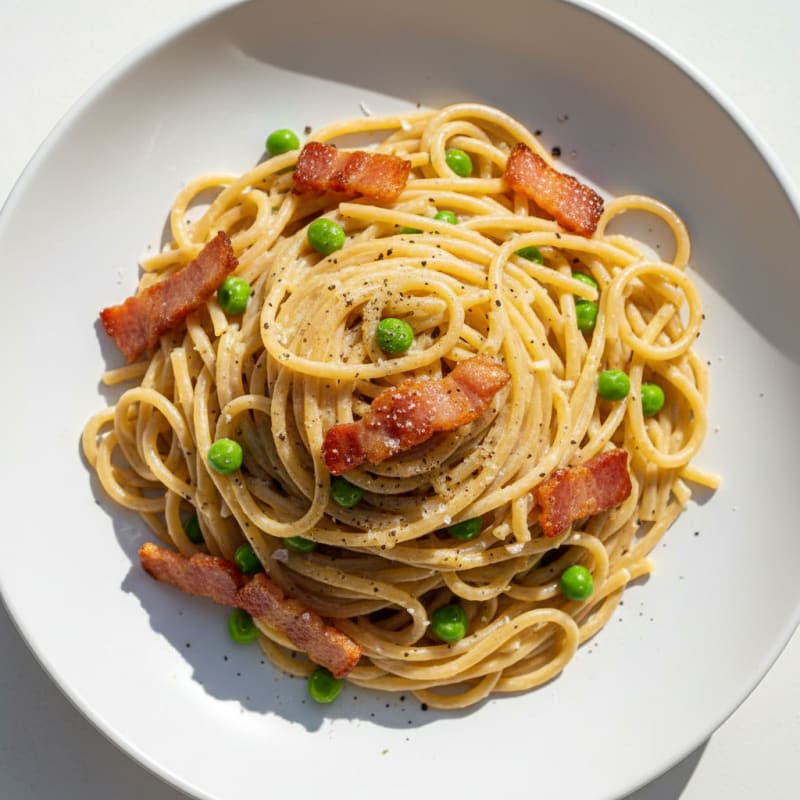 Classic Carbonara with Crispy Pancetta