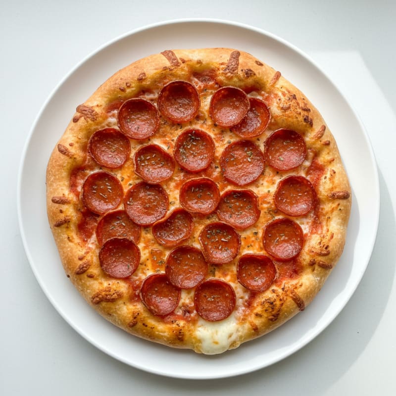 Crispy Pepperoni Stuffed Crust Pizza