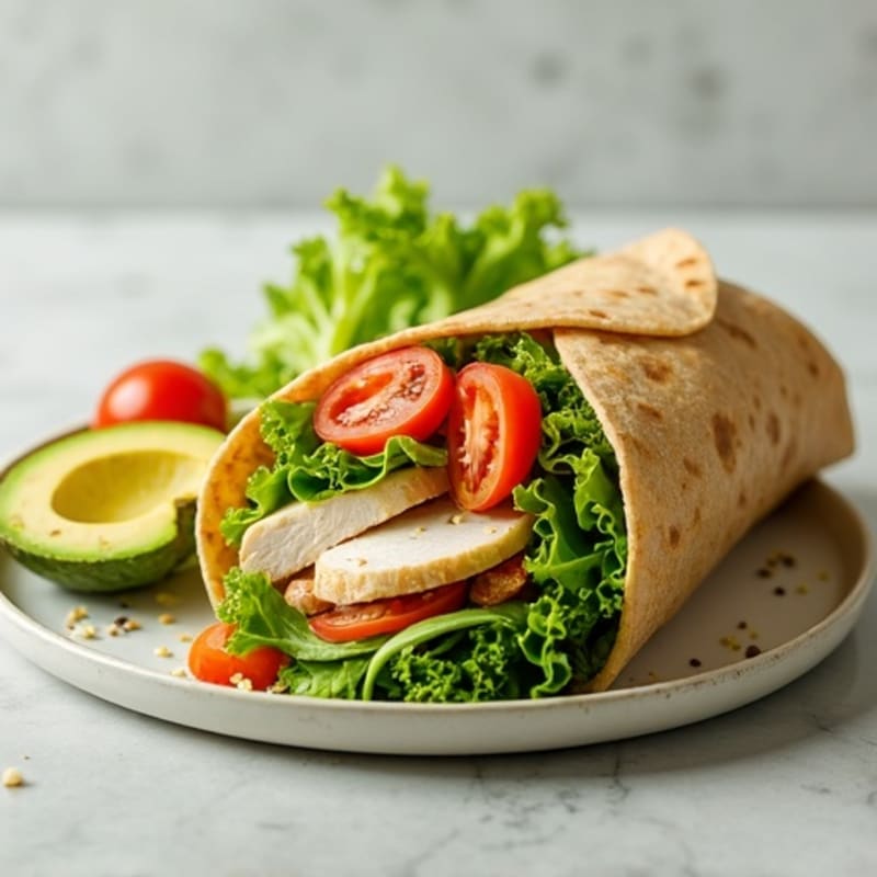Fresh Turkey and Avocado Wrap
