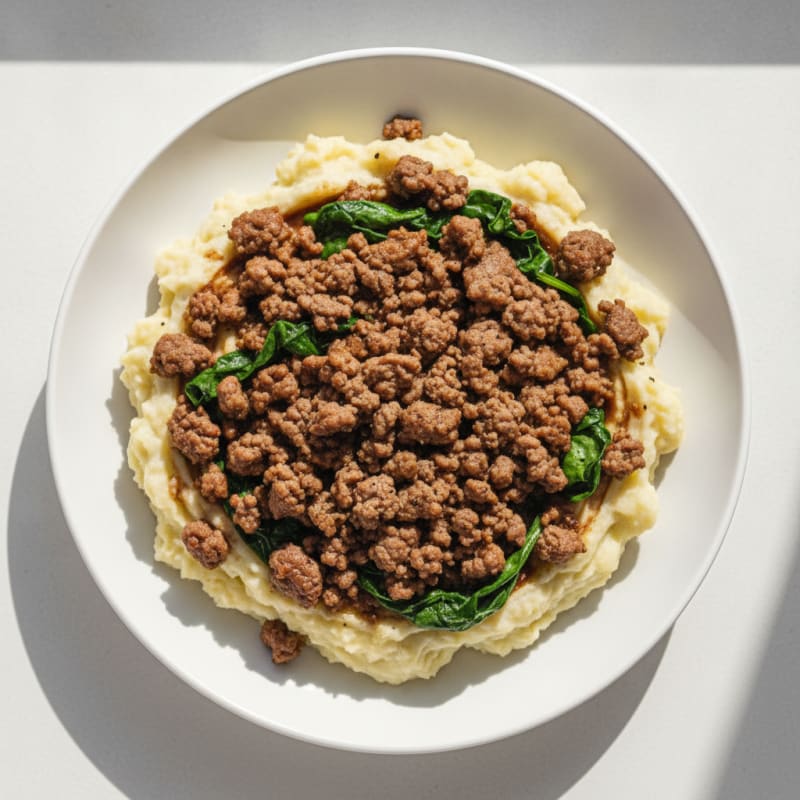 Savory Beef and Mashed Potato Bowl
