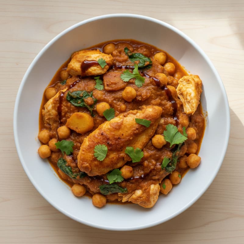 Hearty Chickpea Masala with Fragrant Spices
