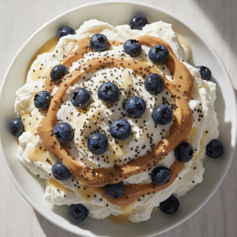 Silky Greek Yogurt Protein Pudding with Berries