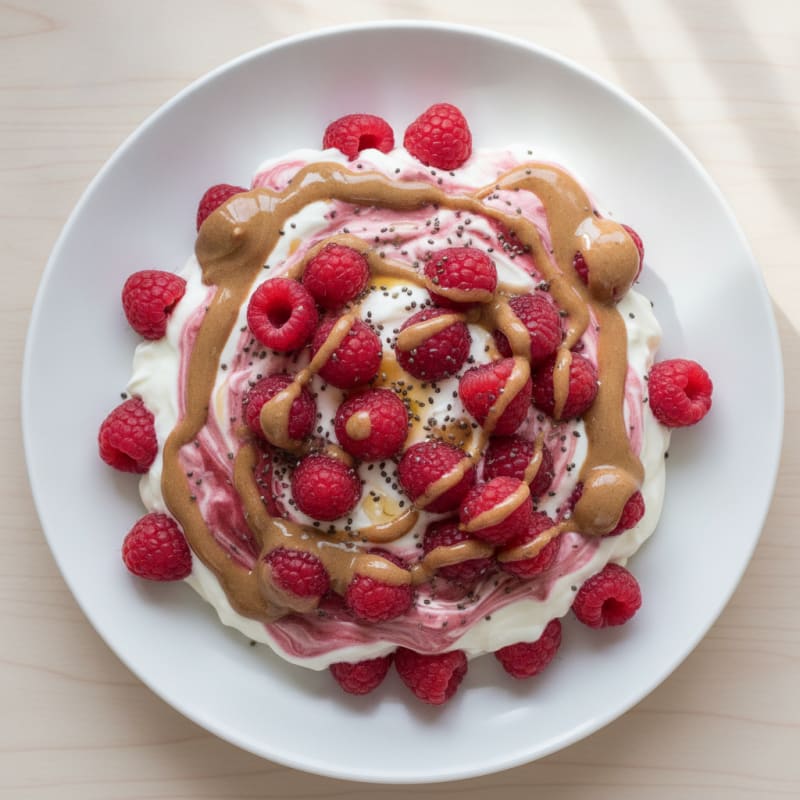 Silky Greek Yogurt Protein Mousse with Berries