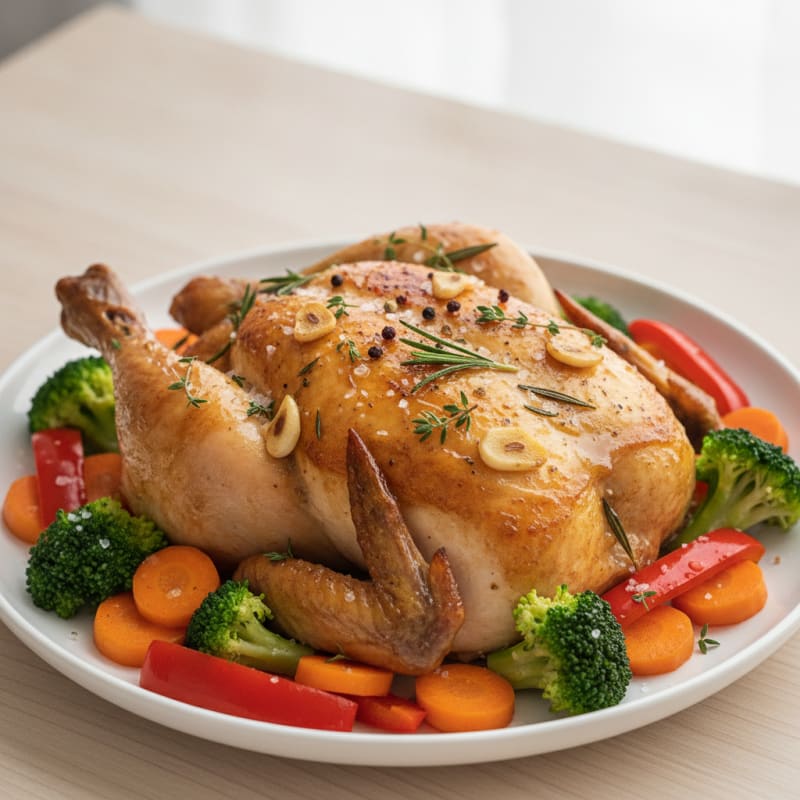 Garlic Herb Roasted Chicken with Vegetables