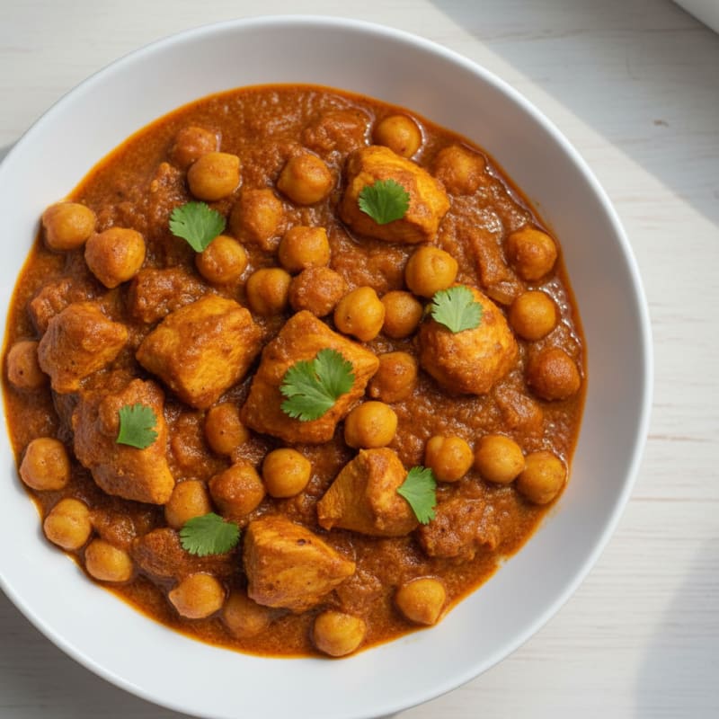 Hearty Chickpea and Tomato Curry
