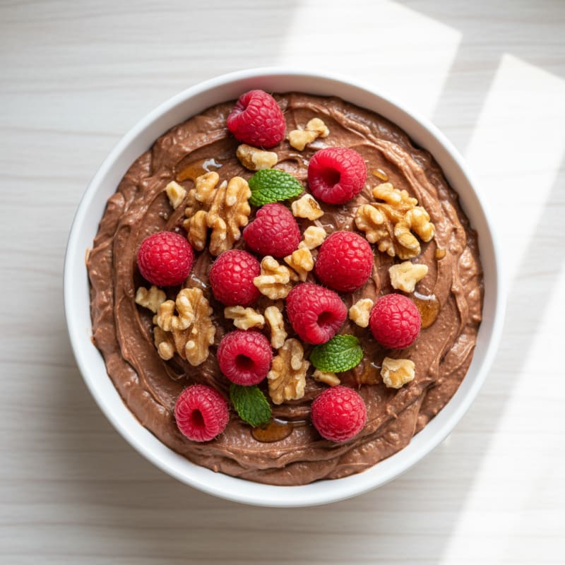 Cottage Cheese Chocolate Protein Pudding