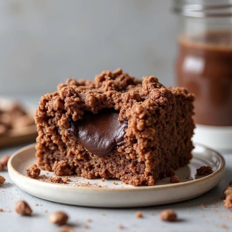 Molten Dark Chocolate Protein Baked Oats