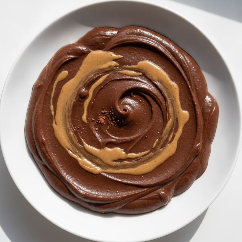 Silky Chocolate Protein Pudding with Almond Butter