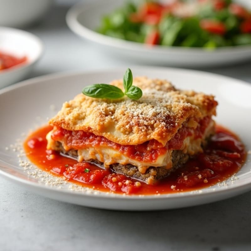 Healthy Baked Eggplant Parmesan