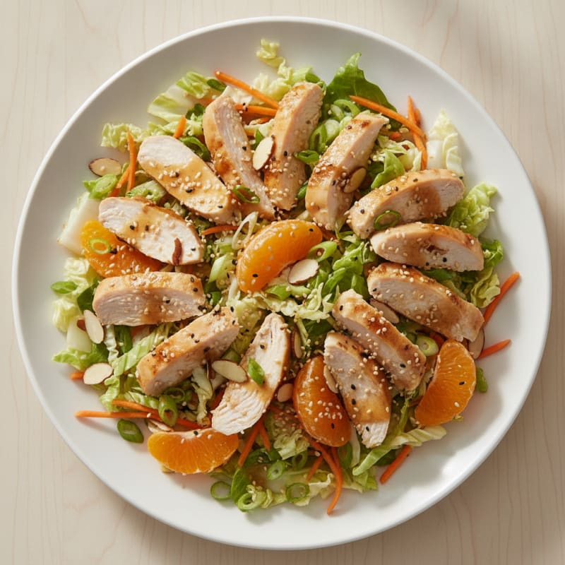 Sesame-Ginger Chicken Salad with Mandarin Oranges
