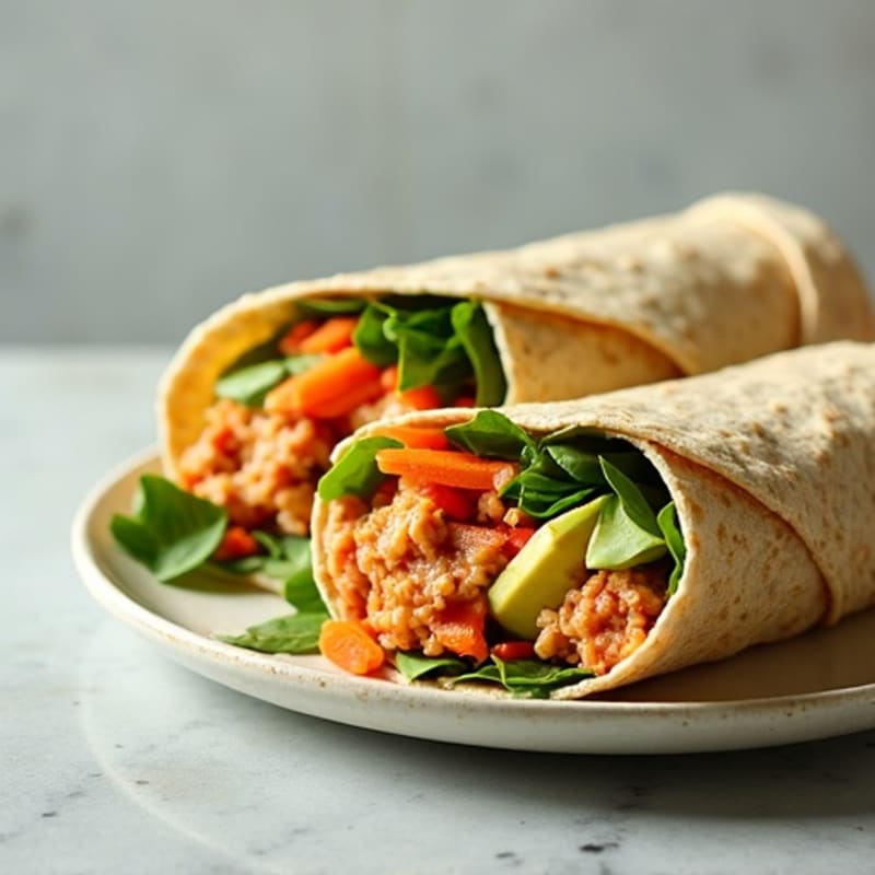 Fresh Spicy Tuna Wraps