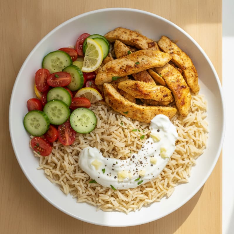 Chicken Shawarma Rice Bowl