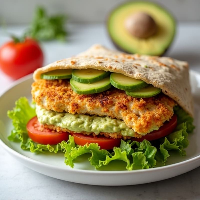 Crispy Herb-Crusted Chicken Sandwich with Avocado