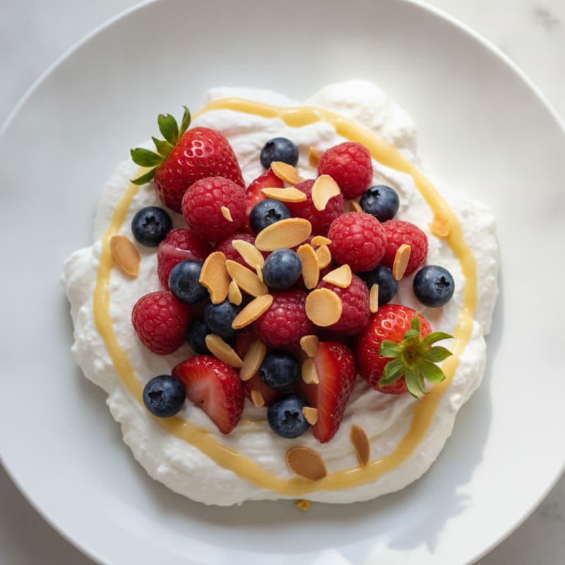 Greek Yogurt Protein Mousse with Berries