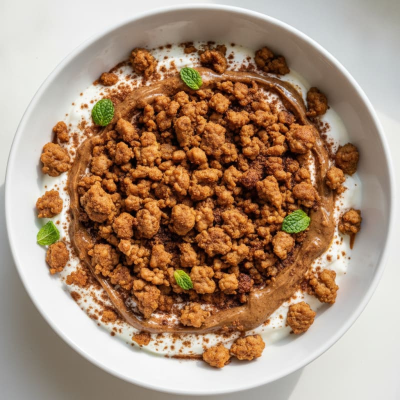 High-Protein Greek Yogurt with Ground Turkey and Cocoa