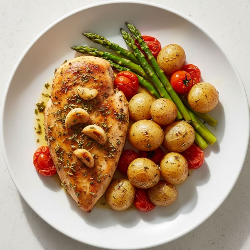 Garlic Herb Roasted Chicken Breast