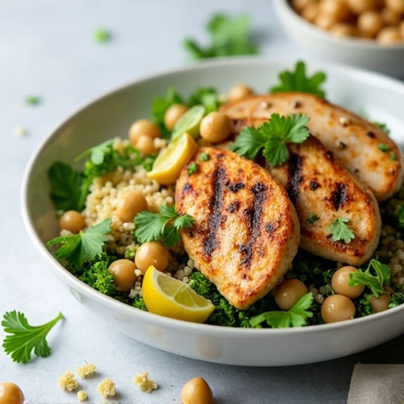 Grilled Chicken and Quinoa Salad with Fresh Herbs