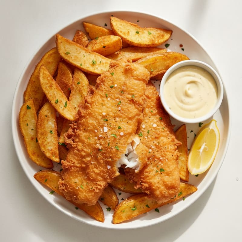 Beer-Battered Fish and Chips