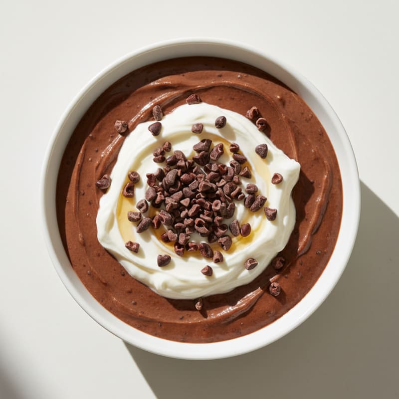 Silky Chocolate Protein Pudding with Greek Yogurt