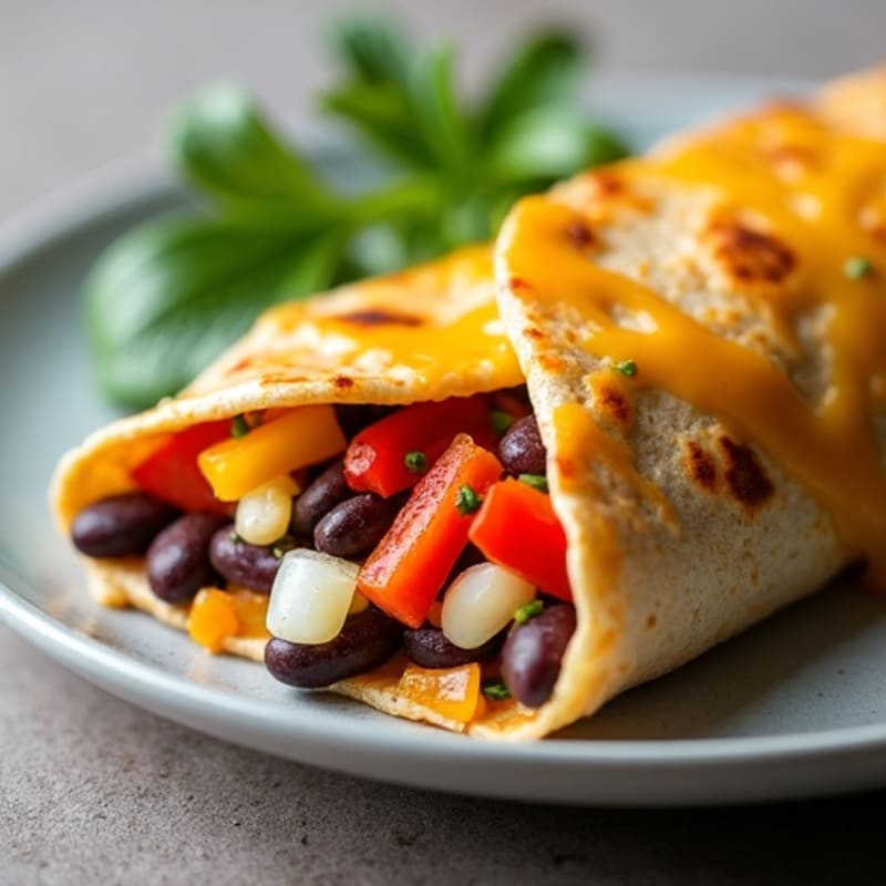 Cheesy Chicken and Black Bean Tortilla Bake