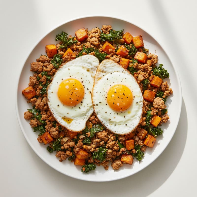 Sweet Potato and Kale Hash
