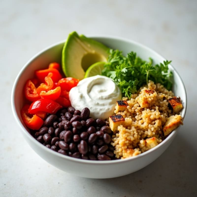 Zesty Lime Quinoa Black Bean Bowl