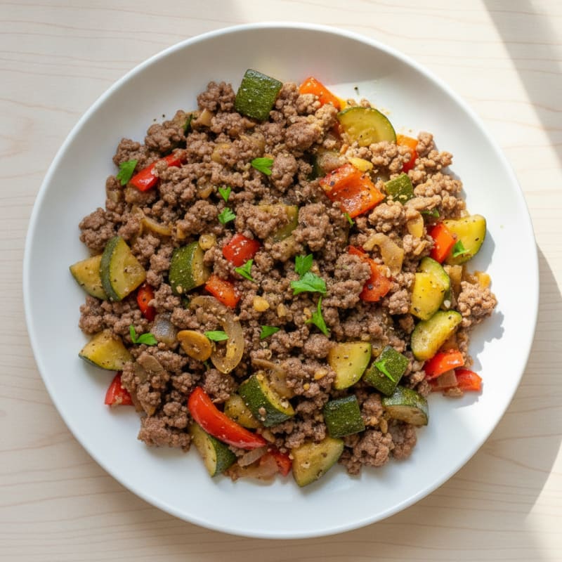 Ground Beef and Vegetable Skillet
