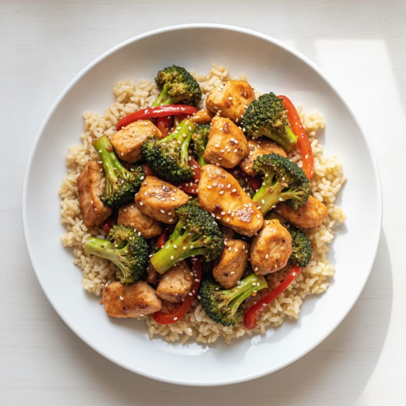 Ginger-Garlic Chicken and Broccoli Stir-Fry