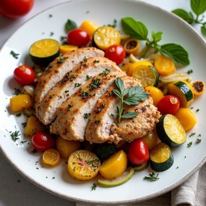 Herb-Roasted Turkey and Summer Squash Skillet