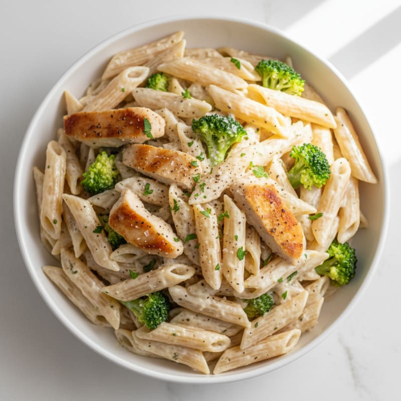 Garlic Parmesan Chicken Alfredo Pasta