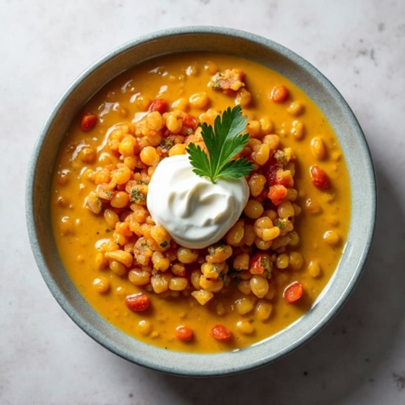 Creamy Spiced Red Lentil Dal