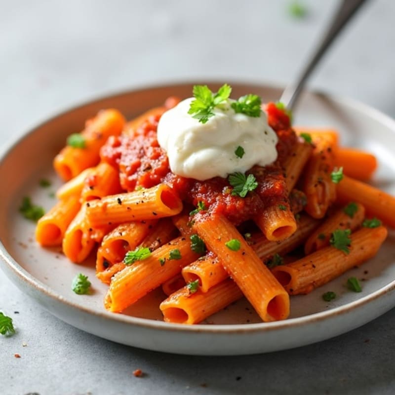 Hearty Lean Ground Beef and Ricotta Baked Ziti