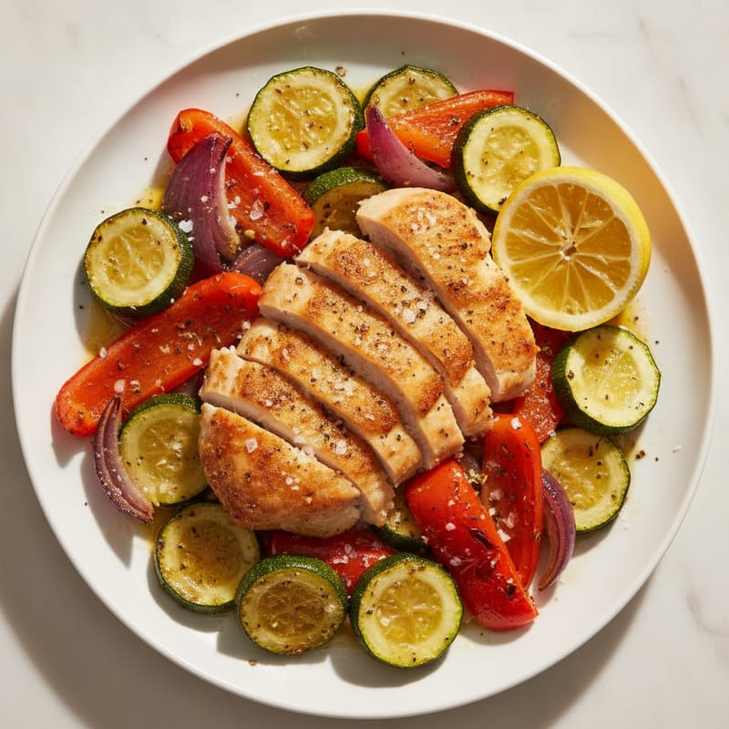 Mediterranean Herb-Roasted Chicken and Vegetables