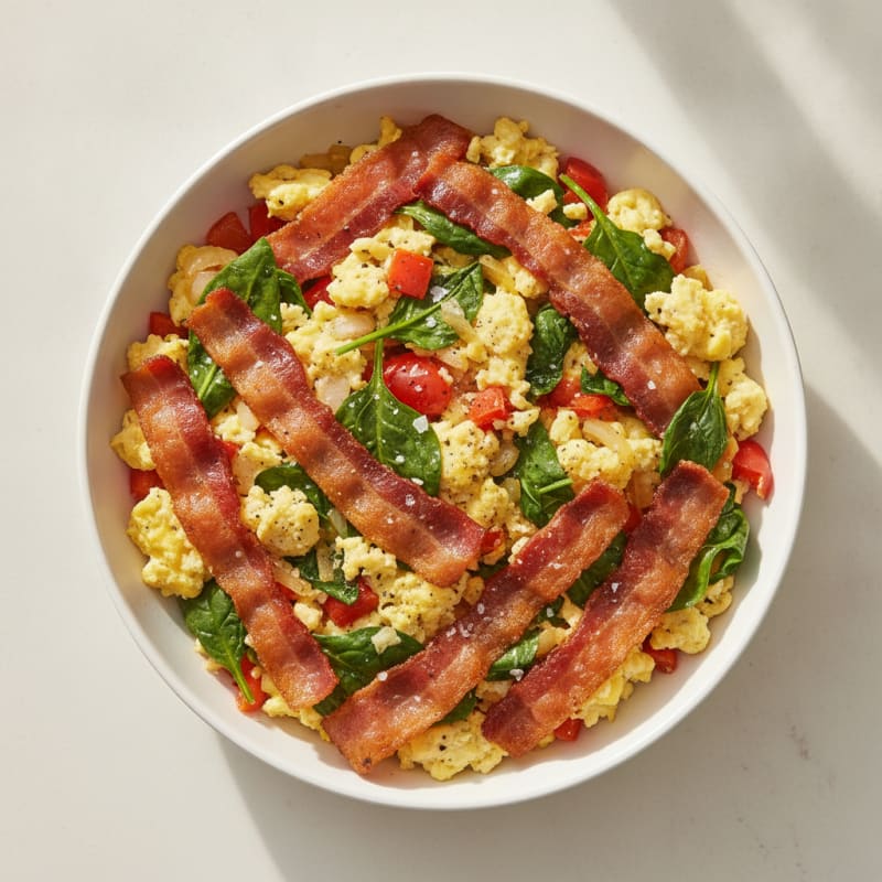 Turkey Bacon and Egg Breakfast Skillet