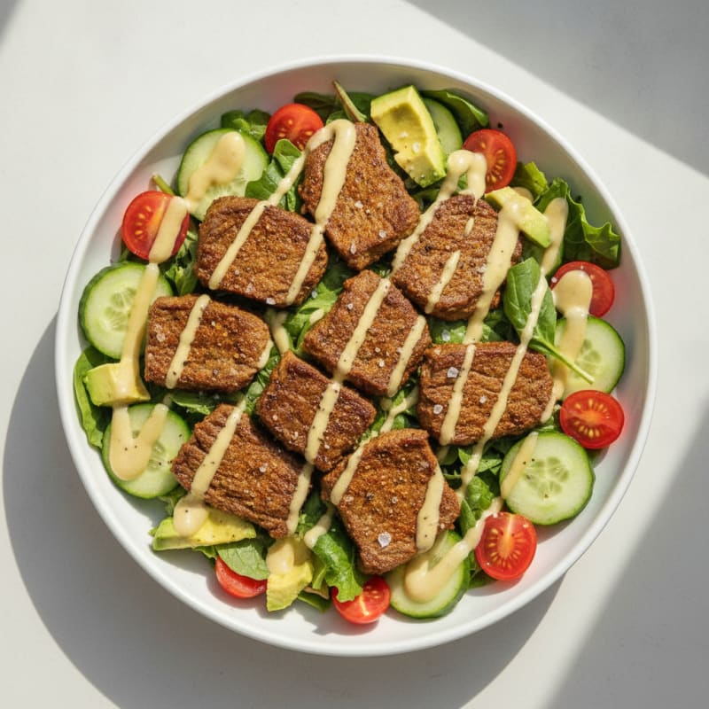 Beyond Steak Tips Garden Salad