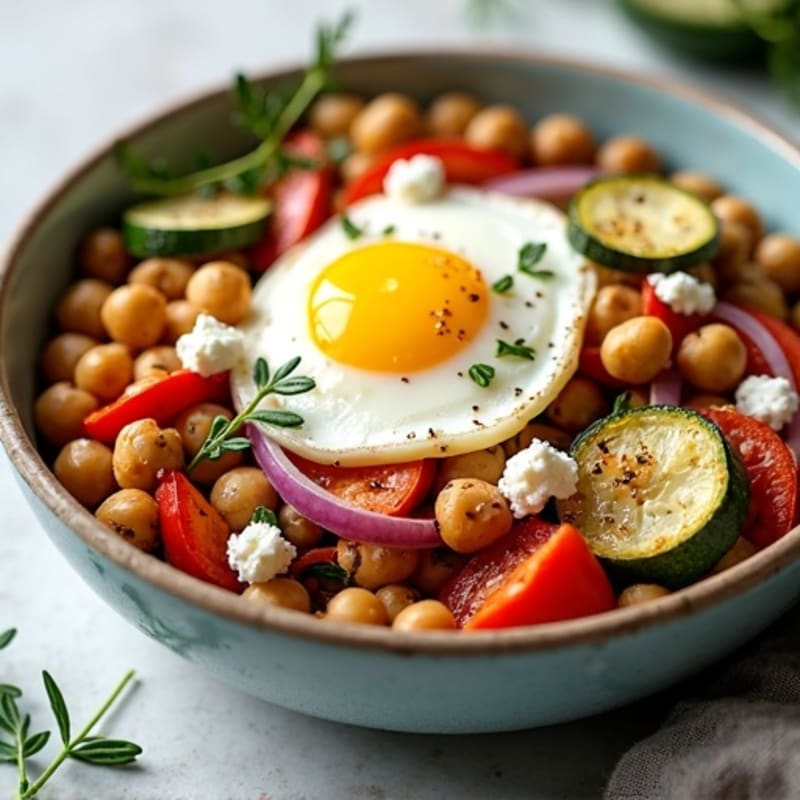 Savory Egg and Roasted Vegetable Breakfast Bowl