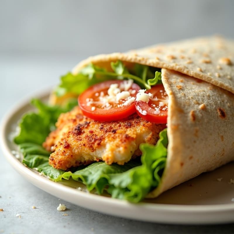 Crispy Chicken Caesar Wrap